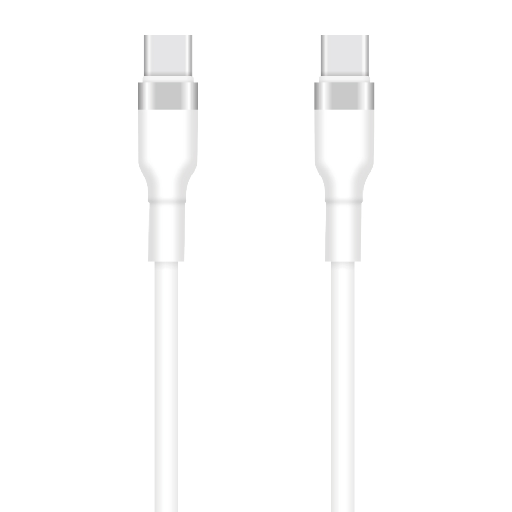 USB-C - USB-C Setty -kaapeli, 60W, 1m, Valkoinen