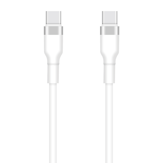 USB-C - USB-C Setty -kaapeli, 60W, 1m, Valkoinen