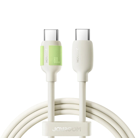USB-C - USB-C -data- ja latauskaapeli Joyroom S-A53, 60W, 1.2m, Beige