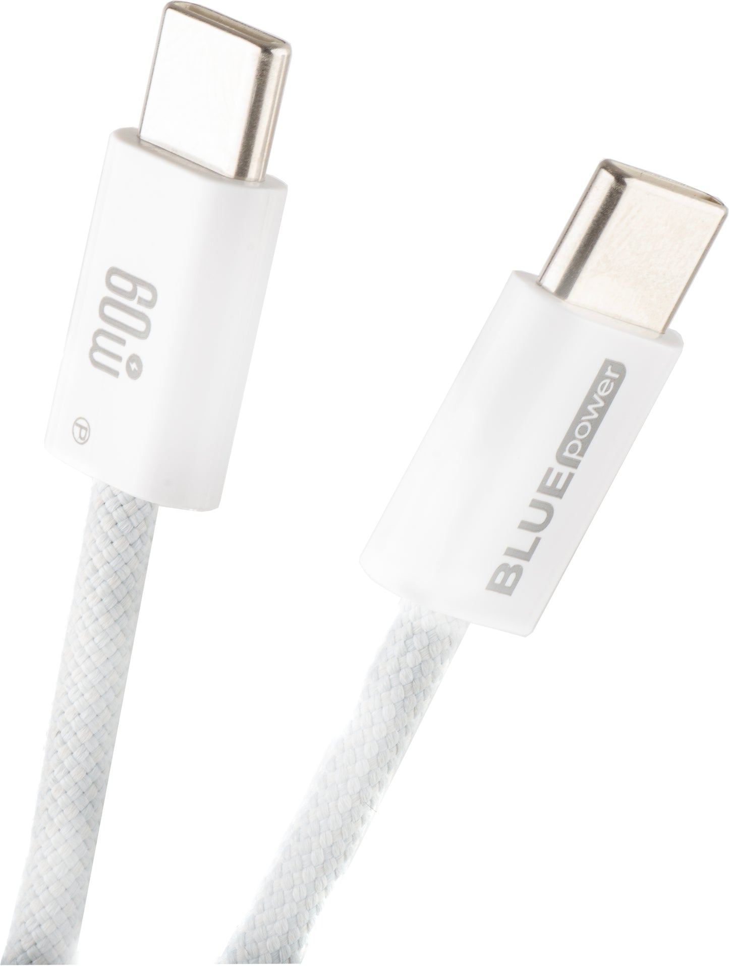 USB-C - USB-C -kaapeli Blue Power NB-Q273, 60W, 1m, Valkoinen