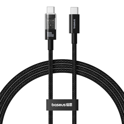 USB-C - USB-C Baseus Gem -data- ja latauskaapeli, 100W, 2m, Musta P10373000111-01