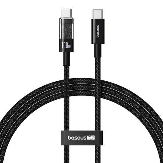 USB-C - USB-C Baseus Gem -data- ja latauskaapeli, 100W, 2m, Musta P10373000111-01
