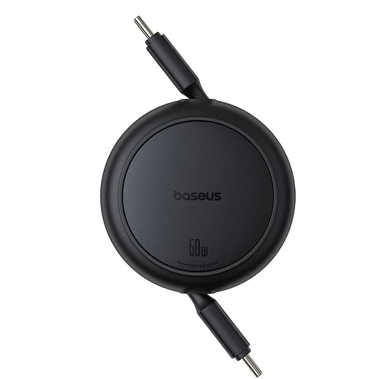 USB-C - USB-C Baseus Free2Pull Mini Retractable -data- ja latauskaapeli, 60W, 1m, Musta P10364500111-01