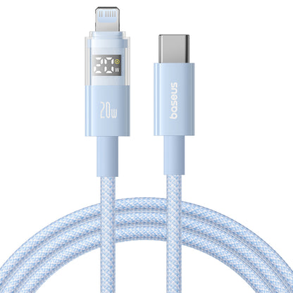 USB-C - USB-C Baseus Display 2 -data- ja latauskaapeli, 100W, 1m, Sininen P10382702311-00