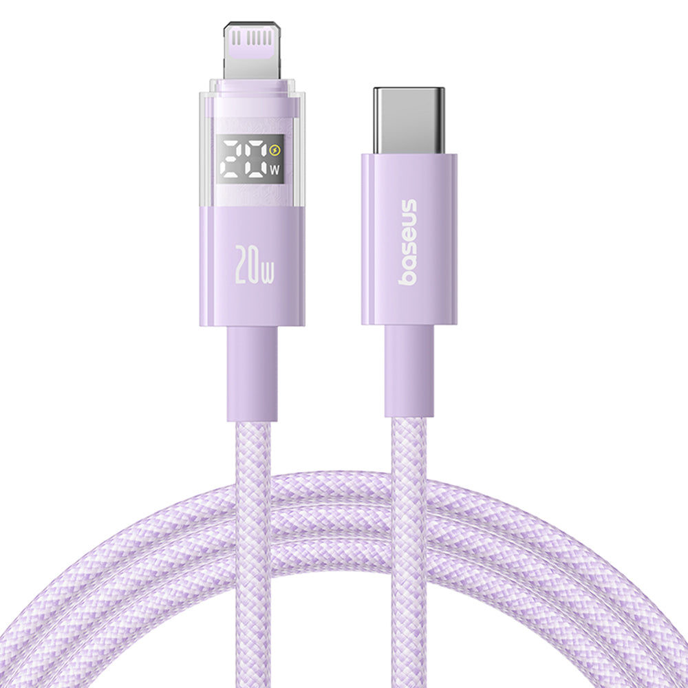 USB-C - USB-C Baseus Display 2 -data- ja latauskaapeli, 100W, 1m, Violetti P10382702511-00