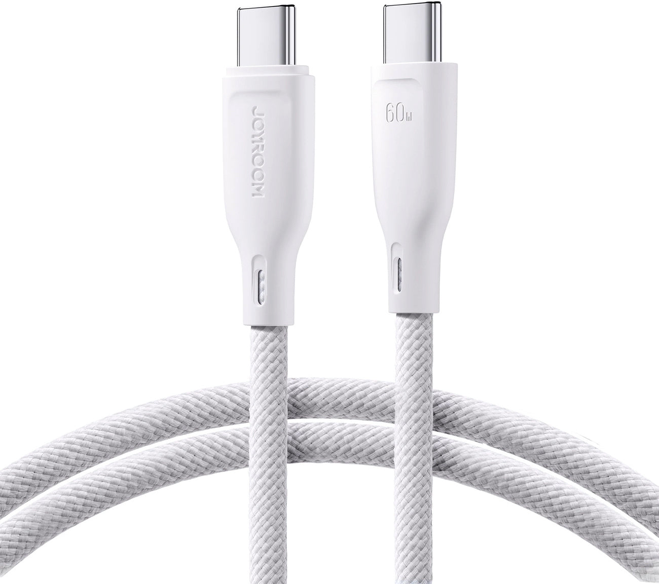 USB-C - USB-C Joyroom Multi-Color S-A34 -kaapeli, 60W, 1m, Valkoinen
