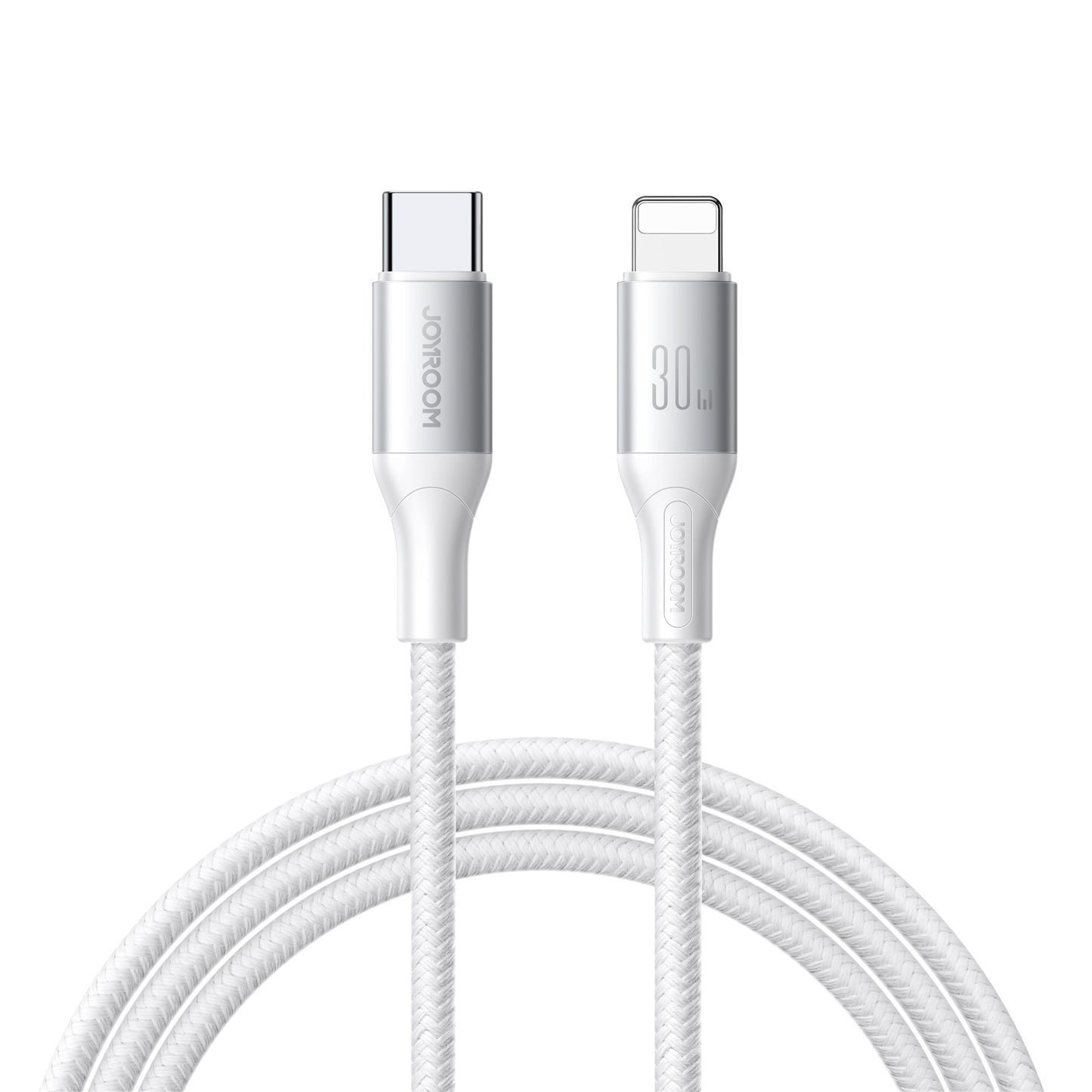 USB-C - Lightning Joyroom S-A28 Flash -kaapeli, 30W, 1m, Valkoinen