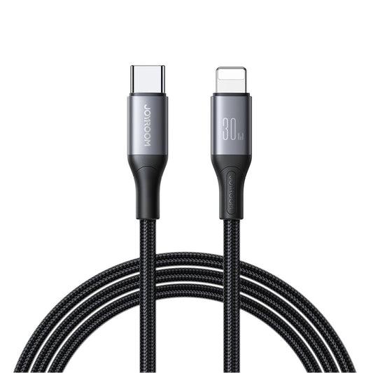USB-C - Lightning Joyroom S-A28 Flash -data- ja latauskaapeli, 30W, 1m, Musta