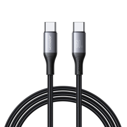 USB-C - USB-C Joyroom S-A28 Flash -data- ja latauskaapeli, 60W, 1m, Musta