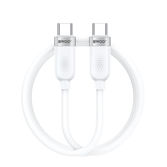 USB-C - USB-C -kaapeli ja lataus BWOO BO-X315C, 100W, 1m, Valkoinen