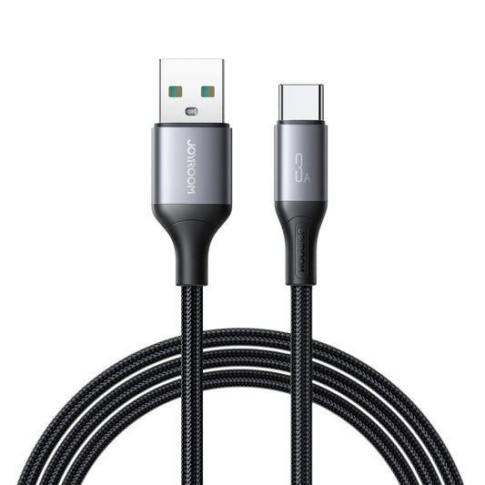 USB-A - USB-C Joyroom S-A28 Flash -data- ja latauskaapeli, 30W, 2m, musta