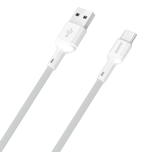 USB-A - USB-C Dudao L9T Data- ja Latauskaapeli, 100W, 1m, Valkoinen