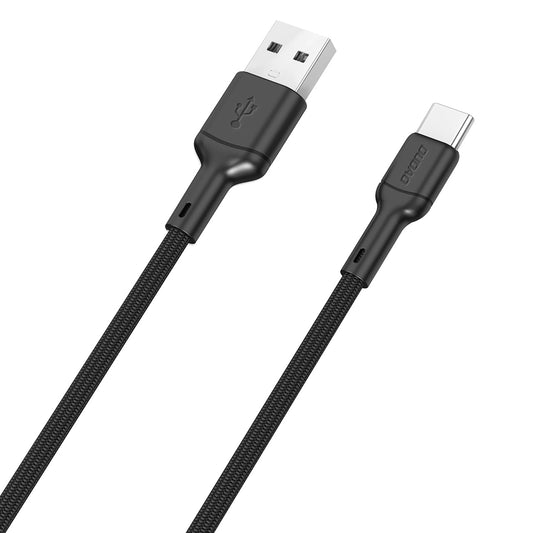 USB-A - USB-C Dudao L9T Data- ja Latauskaapeli, 100W, 1m, Musta