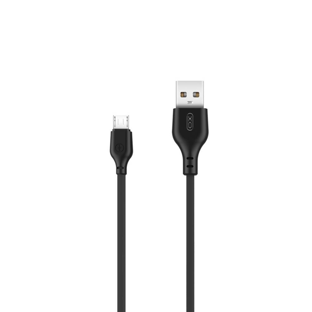 USB-A - microUSB-lataus- ja tiedonsiirtokaapeli XO Design NB103, 18W, 1m, Musta