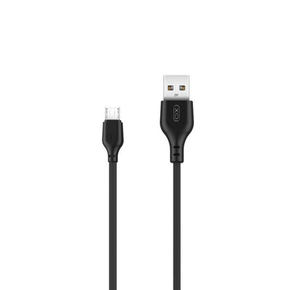 USB-A - microUSB-lataus- ja tiedonsiirtokaapeli XO Design NB103, 18W, 1m, Musta
