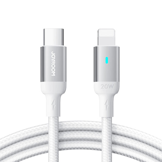 USB-C - Lightning Joyroom S-A10 Data- ja Latauskaapeli, 20W, 1.2m, Valkoinen