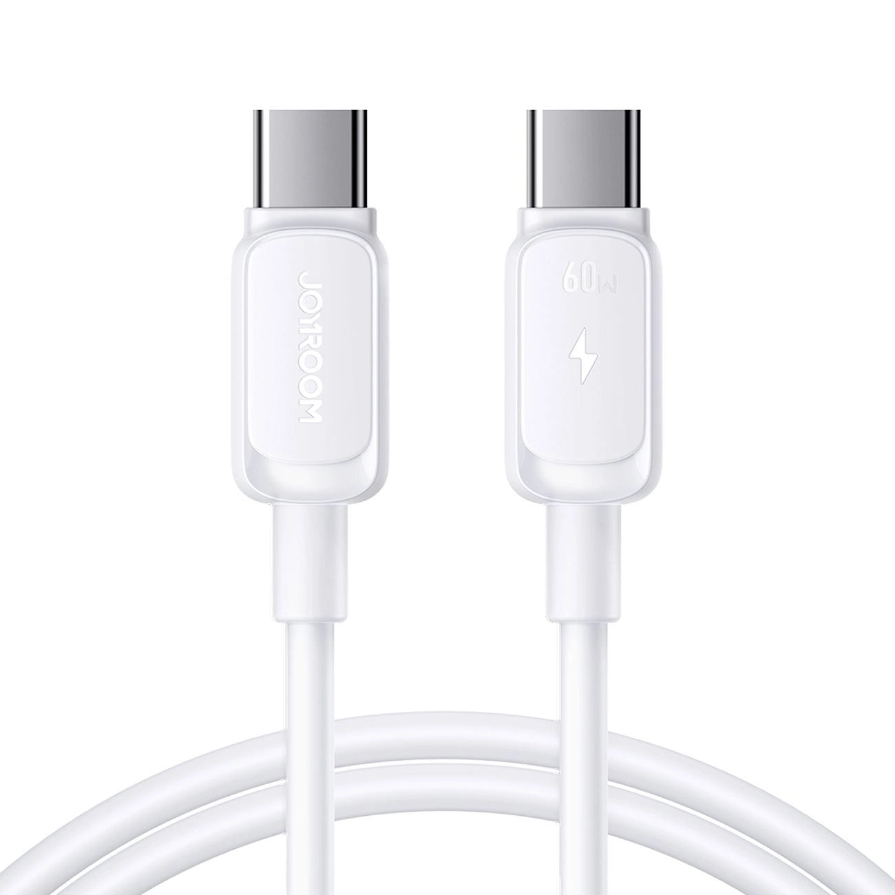 USB-C - USB-C Joyroom S-A14 -kaapeli, 60W, 1.2m, Valkoinen