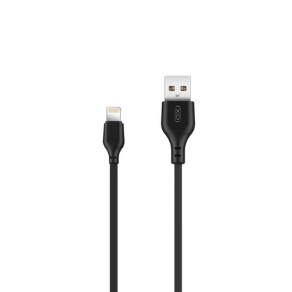 USB-A - Lightning XO Design NB103 -data- ja latauskaapeli, 18W, 1m, Musta