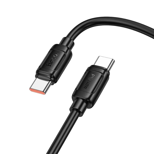 USB-C - USB-C HOCO X115 Data- ja latauskaapeli, 240W, 1m, Musta