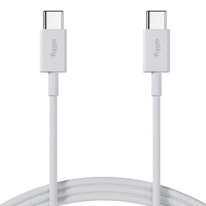 USB-C - USB-C Allity -data- ja latauskaapeli. AUC-03, 100W, 1m, Valkoinen