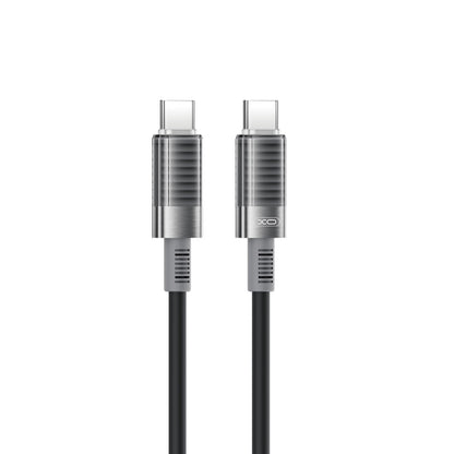 USB-C - USB-C -data- ja latauskaapeli XO Design NB-Q282B, 60W, 1m, Musta