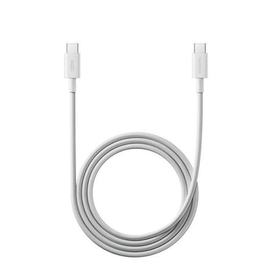 USB-C - USB-C Xiaomi Data- ja Latauskaapeli, 120W, 1m, Valkoinen BHR087KGL