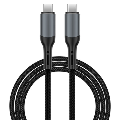 USB-C - USB-C WiWu Wi-C036 Data- ja Latauskaapeli, 240W, 1m, Musta