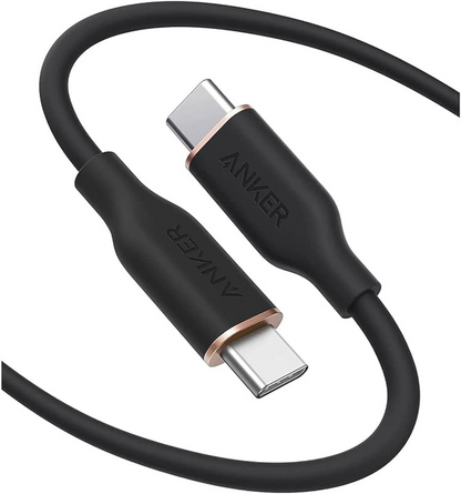 USB-C - USB-C Anker PowerLine III -data- ja latauskaapeli, 100W, 0.9m, Musta A8552H11
