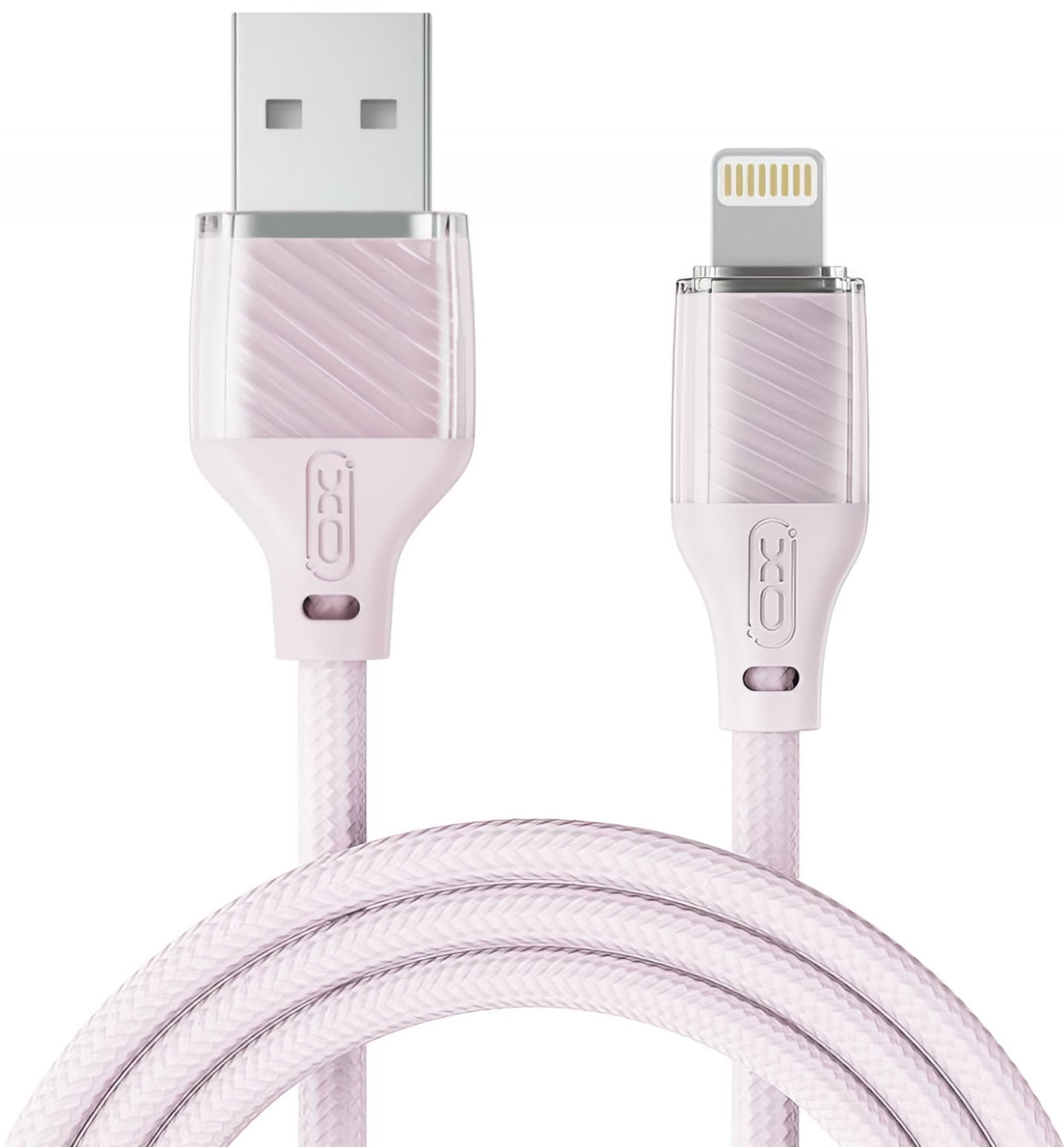 USB-A - Lightning XO Design NB291 Data- ja Latauskaapeli, 18W, 1m, Vaaleanpunainen