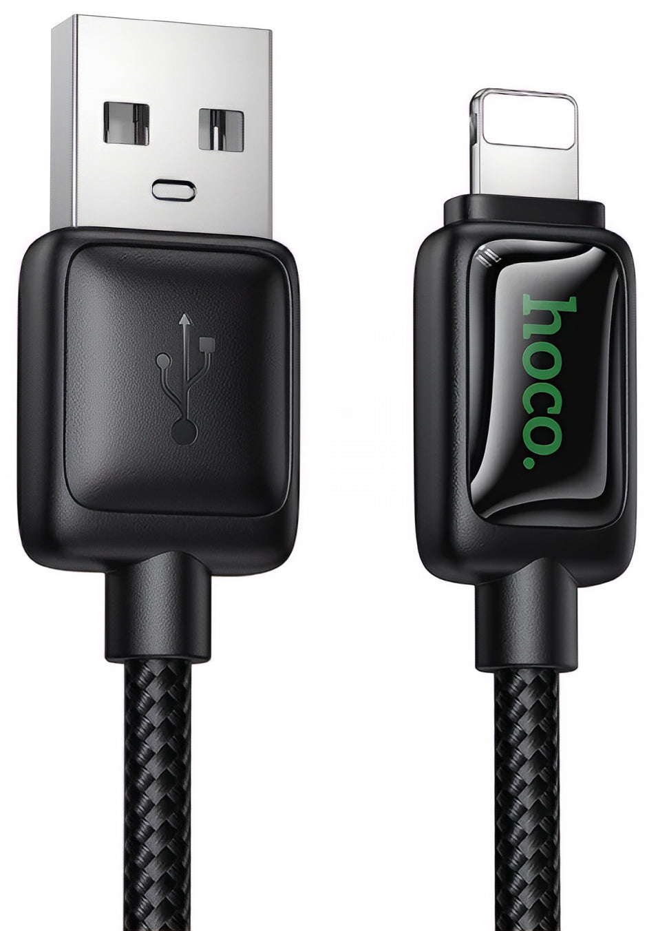USB-A - Lightning HOCO U146 -data- ja latauskaapeli, 12W, 1.2m, Musta