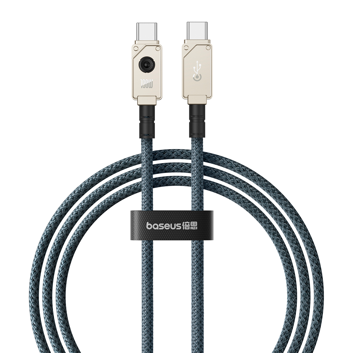 USB-C - USB-C Baseus Unbreakable -data- ja latauskaapeli, 100W, 2m, Valkoinen P10355800221-01