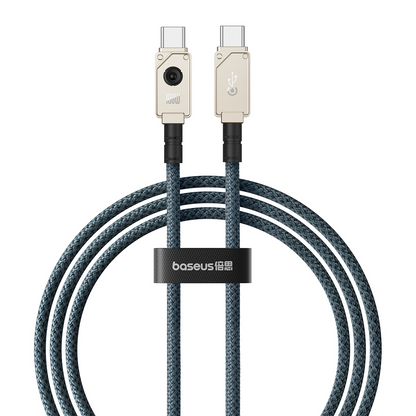 USB-C - USB-C Baseus Unbreakable -data- ja latauskaapeli, 100W, 2m, Valkoinen P10355800221-01