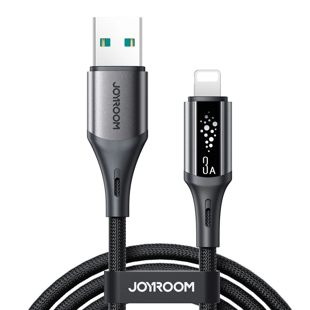 USB-A - Lightning Joyroom S-A60 StarTalk -data- ja latauskaapeli, 18W, 1.2m, Musta