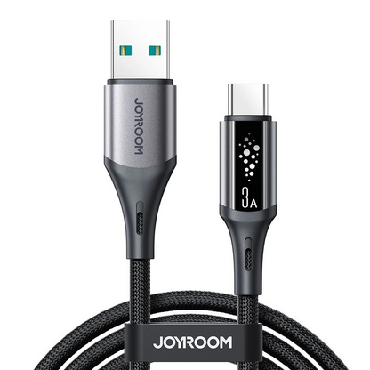 USB-A - USB-C Joyroom S-A60 StarTalk -data- ja latauskaapeli, 18W, 1.2m, Musta