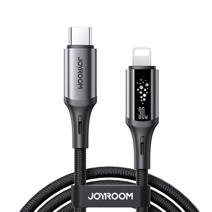 USB-C - Lightning Joyroom S-A60 StarTalk -data- ja latauskaapeli, 30W, 1.2m, Musta
