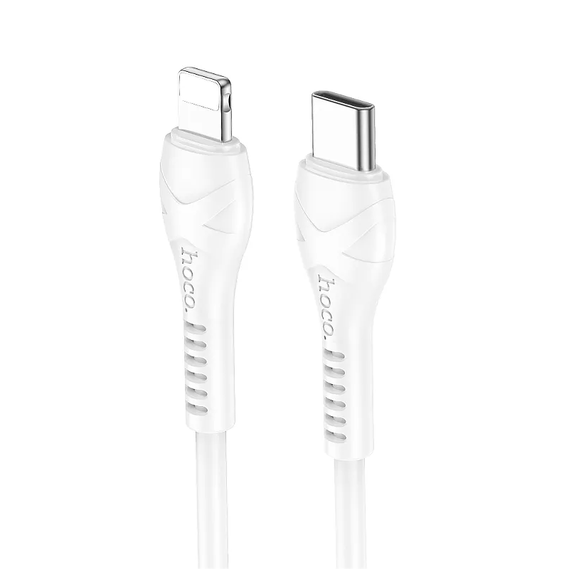 USB-C - Lightning HOCO X37 Data- ja Latauskaapeli, 27W, 1m, Valkoinen