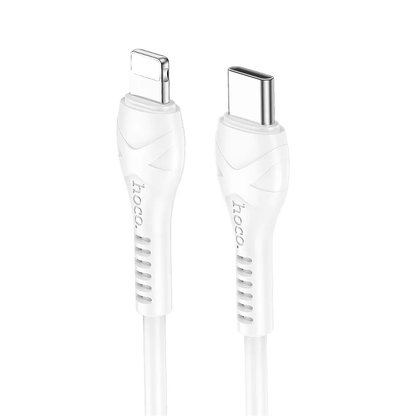 USB-C - Lightning HOCO X37 Data- ja Latauskaapeli, 27W, 1m, Valkoinen