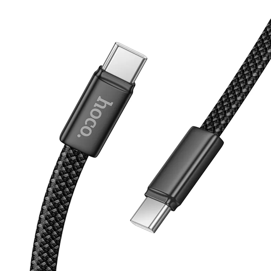 USB-C - USB-C HOCO X125 -data- ja latauskaapeli, 60W, 1m, Musta