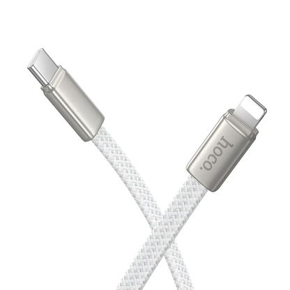 USB-C - Lightning HOCO X125 -data- ja latauskaapeli, 30W, 1m, Valkoinen