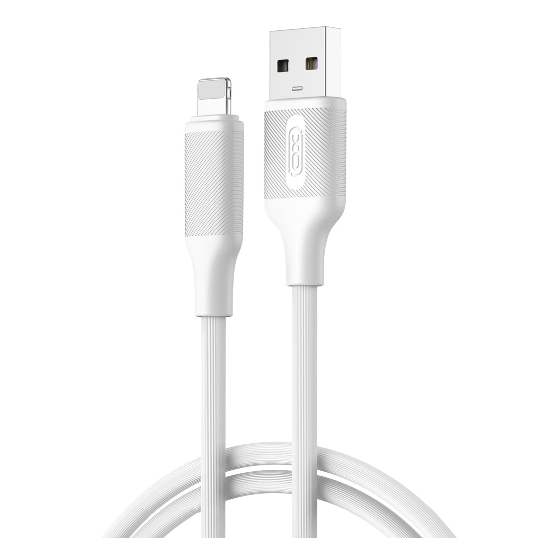 USB-A - Lightning XO Design NB265 Data- ja Latauskaapeli, 12W, 1m, Valkoinen