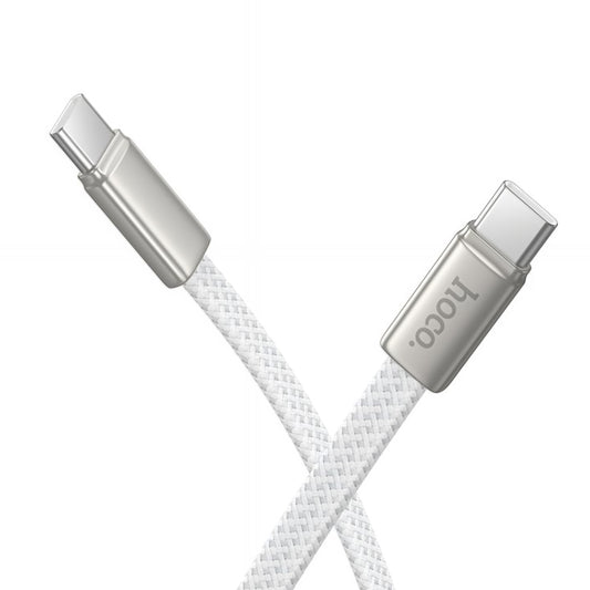 USB-C - USB-C HOCO X125 -data- ja latauskaapeli, 60W, 1m, Valkoinen