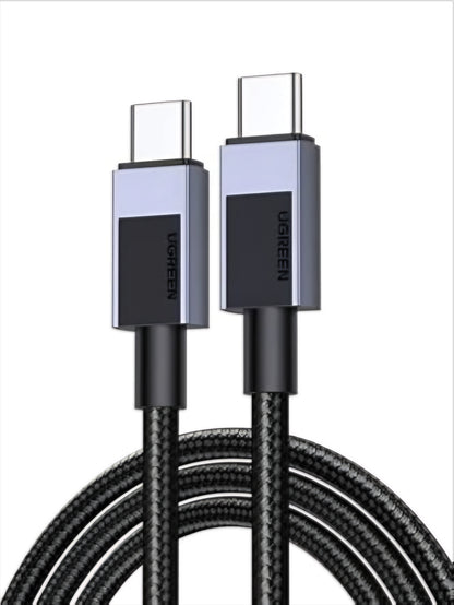 USB-C - USB-C UGREEN L512 Data- ja latauskaapeli, 100W, 2m, Harmaa