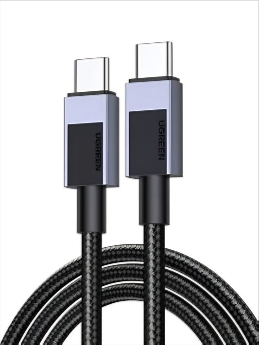 USB-C - USB-C UGREEN L512 Data- ja latauskaapeli, 100W, 2m, Harmaa
