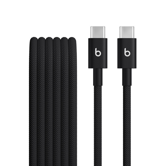 USB-C - USB-C Beats -data- ja latauskaapeli, 1.5m, Musta MDGA4ZM/A