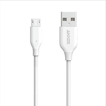 Data and Charging Cable USB-A to microUSB Anker PowerLine, 18W, 1m, White A8132H21