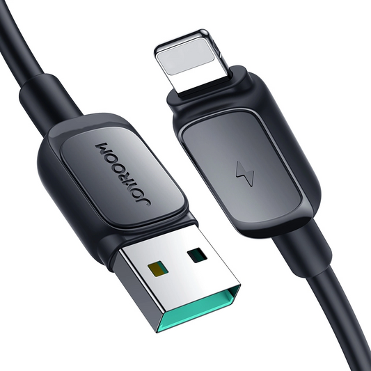 USB-A - Lightning -tietojen ja latauskaapeli Joyroom S-A14, 18W, 1,2 m, musta