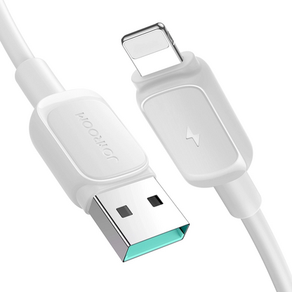USB-A - Lightning -tietojen siirto- ja latauskaapeli Joyroom S-A14, 18W, 1,2 m, valkoinen