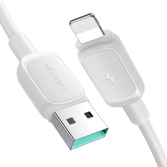 USB-A - Lightning -tietojen siirto- ja latauskaapeli Joyroom S-A14, 18W, 1,2 m, valkoinen