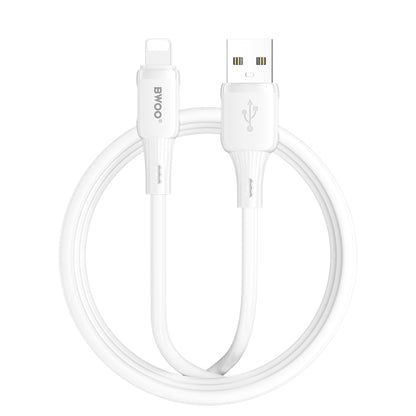 USB-A - Lightning BWOO X329L -tietojen siirto- ja latauskaapeli, 15W, 1m, valkoinen