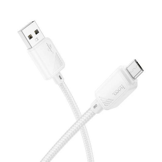 USB-A - microUSB HOCO X113 -tietojen ja latauksen kaapeli, 18W, 1m, valkoinen